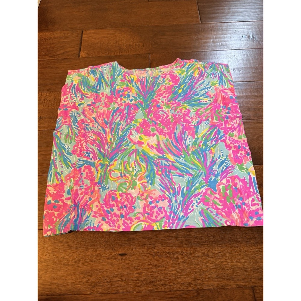 Lilly Pulitzer Girls Fan Sea pants Top Coverup XS 2-3